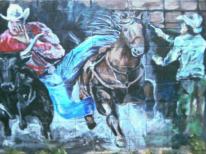 Mural - Bull Doging